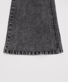 WEGO カットアウトリボンストレッチデニムフレアパンツ