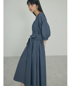 Green Parks ａ．ボリュームギャザーウエスト切替ワンピース