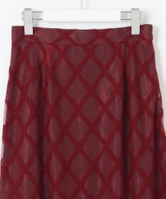 Feroux 【洗える】シアーチェック マーメイド スカート