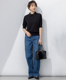 23区 【接触冷感】23区DENIM サマー ストレート ワイド パンツ