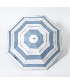 UNBILLION cache nez / 麻調ボーダーバルーンショートパラソル