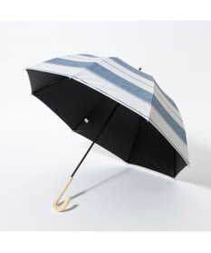 UNBILLION cache nez / 麻調ボーダーバルーンショートパラソル