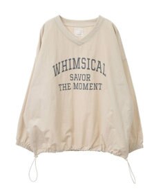 Green Parks ナイロンロゴＶネックプルオーバー