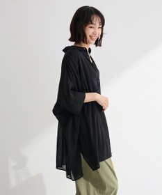 Green Parks スラブシアーシャツチュニック