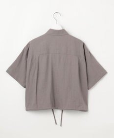 23区 【SLOW/一部店舗限定】ブライトリネン クロップド シャツ