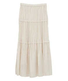 YECCA VECCA ランダムプリーツサテンマーメイドスカート