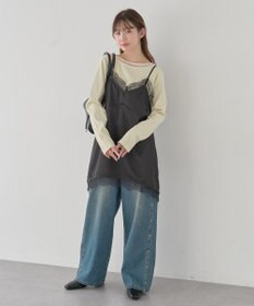 earth music&ecology レイヤード風テレコプルオーバー