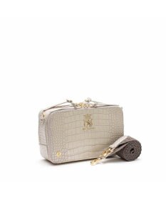 A.D.M.J. 【牛革】クロコ型押しスクエアショルダー