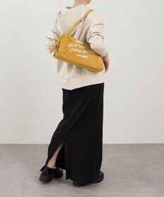 russet ステンシルデザインスエード横長ショルダーバッグ(CE-1640)