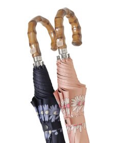 MOONBAT 【 遮光率100％/遮熱/UV】PAUL&JOE ACCESSOIRES(ポール&ジョー) 晴雨兼用日傘  Lovely daisy  クリザンテーム ヌネット 長傘 竹手元