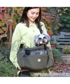 PET PARADISE J.PRESS スリング ショルダー キャリーバッグ 《カーキ》 小型犬