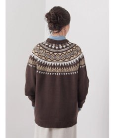 CRAFT STANDARD BOUTIQUE 【男女兼用】求心柄クルーネックニット