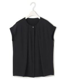 ICB 【洗える】エステルダブルクロス プルオーバーブラウス