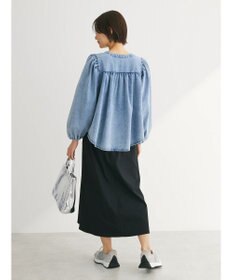 Green Parks フロントＺＩＰセミフレアスカート