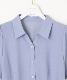 ANY SIS 【洗える】ビューティフレア シャツワンピース