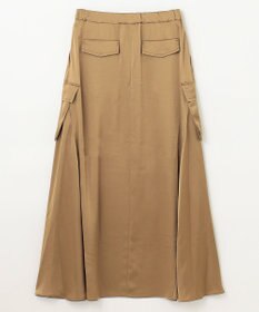 GRACE CONTINENTAL サテンミリタリーロングスカート