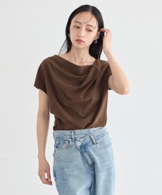 earth music&ecology フレンチスリーフドレーププルオーバー