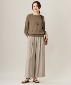 自由区 S 【洗える】ペーパーブレンドプルオーバー ニット