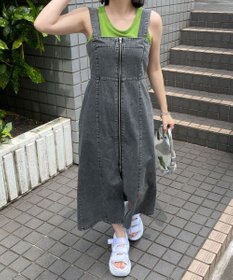 WEGO デニムWジップジャンスカ