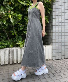 WEGO デニムWジップジャンスカ