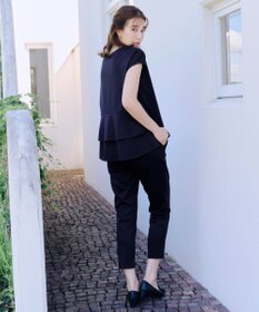 Tiaclasse L 【UVカット・吸水速乾】 “きれい見え” カットソーテーパードパンツ