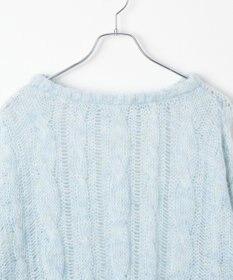 WEGO ケーブルメッシュメランジニット