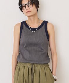 AMERICAN HOLIC ランダムリブ配色タンクトップ