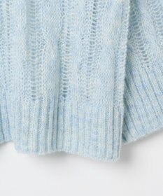 WEGO ケーブルメッシュメランジニット