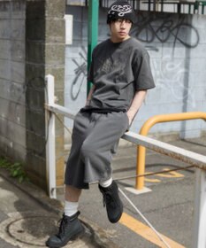 WEGO 【ユニセックス着用ITEM】ピグメントグラフィックショーツ