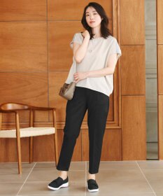 Tiaclasse L 【UVカット・吸水速乾】 “きれい見え” カットソーテーパードパンツ