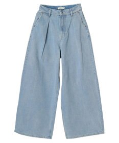 earth music&ecology タックワイドデニムパンツ