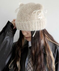 WEGO レースアップネコミミニットキャップ