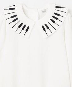 ANY KIDS 音符＆鍵盤デザインブラウス