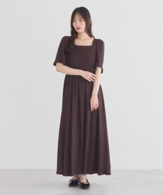 earth music&ecology 2wayシャーリングワンピース