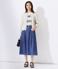 J.PRESS LADIES S 【洗える】シアーソフトカールマイヤー タック スカート