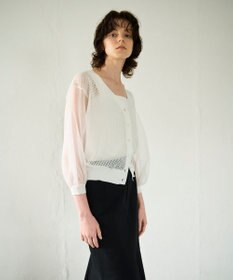 GRACE CONTINENTAL シアードルマンニットカーディガン