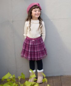 ANY KIDS リボンフェイクムートンブーツ