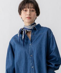 23区 ヘリンボーン プリント スカーフ