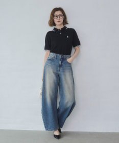 WEGO ワイドカーブデニムパンツ