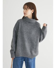 Green Parks ｆｕｗａっとメランジタートルニットプルオーバー