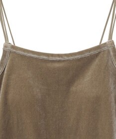 AMERICAN HOLIC カップ付き ベロアショートキャミソール