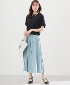 組曲 L 【春夏のNEWカラー登場】ギャザーライトデシン パンツ