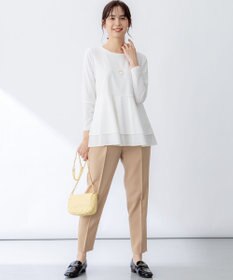 組曲 【ストレッチ・イージーケア】オシャクロス テーパードパンツ