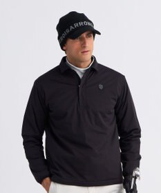 23区GOLF 【MEN】カノコダンボール裏起毛長袖ポロシャツ