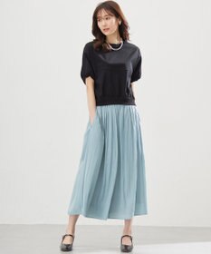 組曲 L 【春夏のNEWカラー登場】ギャザーライトデシン パンツ