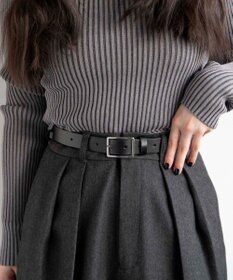 WEGO LスクエアバックルPUベルト