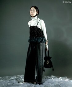 Green Parks ＦＡＮＴＡＳＩＡ／刺繍ベロアミニバッグ