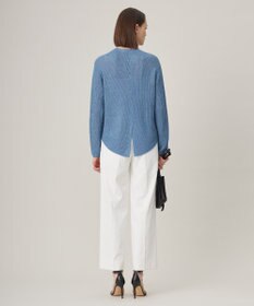 ICB 【洗える】 ペーパーブレンドシャインニット Vネックプルオーバー