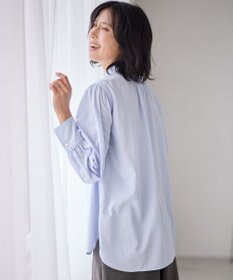 ANY 【手洗い可能/抗菌防臭/UVカット/速乾】フリルモックブラウス