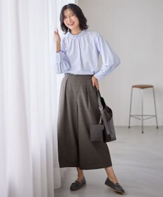 ANY 【手洗い可能/抗菌防臭/UVカット/速乾】フリルモックブラウス